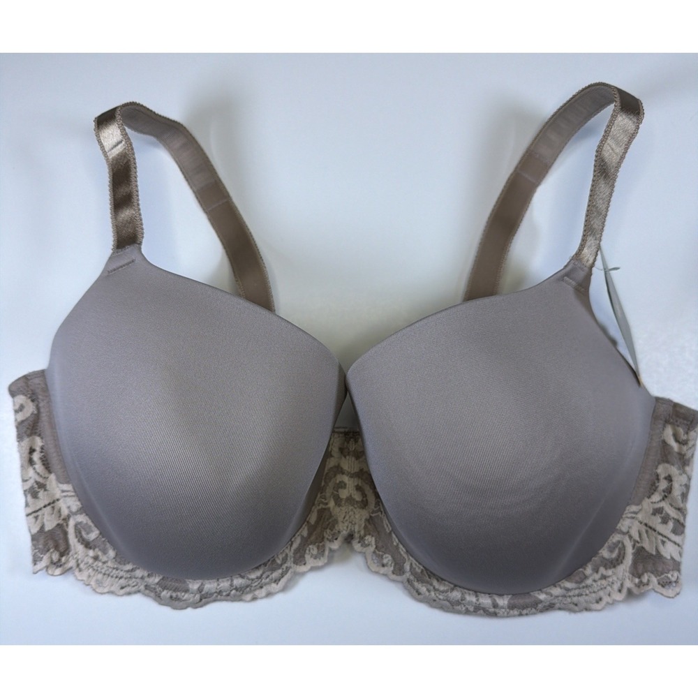 Wacoal Womens Instant Icon Contour Underwire Bra Brown Lace 40DD NWT Adjustable